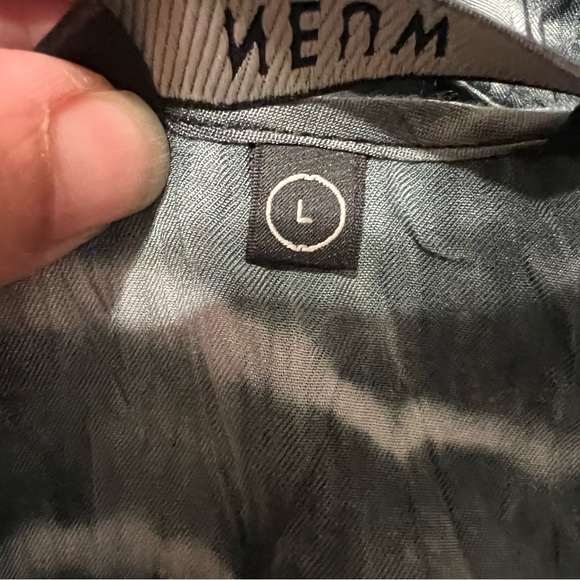 NEUW for Anthropologie Blue/Gray Shibori Cutout Maxi Dress Size Large - Picture 12 of 14